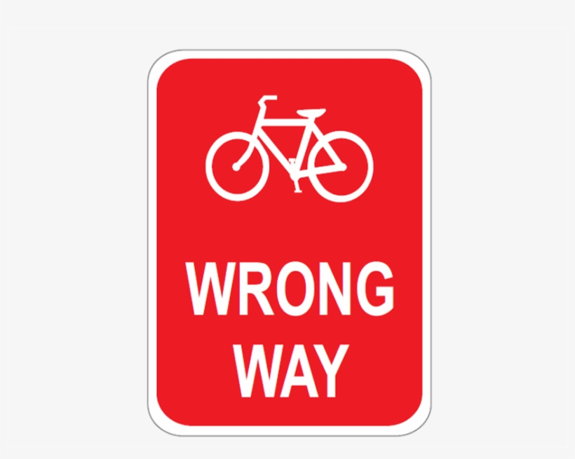 Signs - Stop Wrong Way Sign, transparent png #2704487