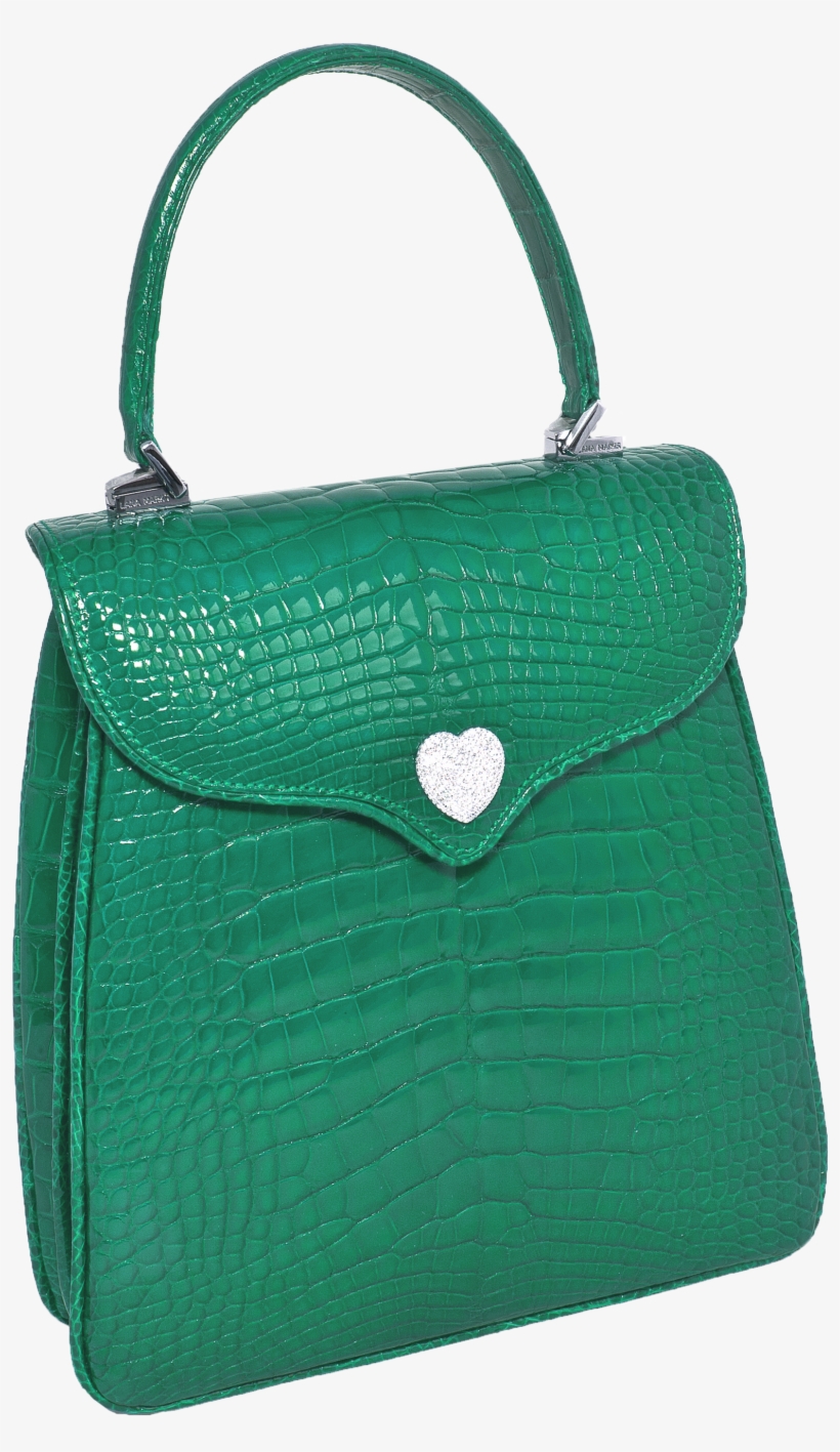 Princess Diana Diamond Heart Green Alligator - Princess Diana Handbag Lana Marks Png, transparent png #2704676