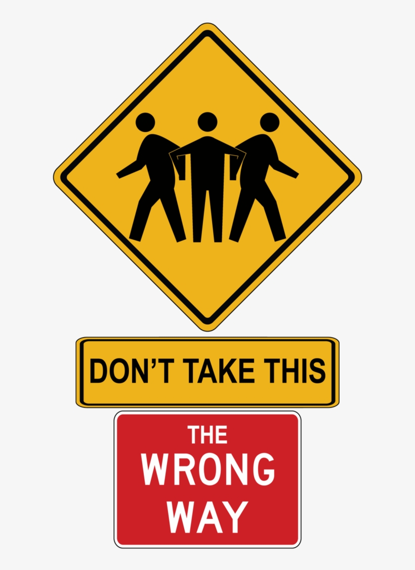 Wrong Way Sign, transparent png #2704851