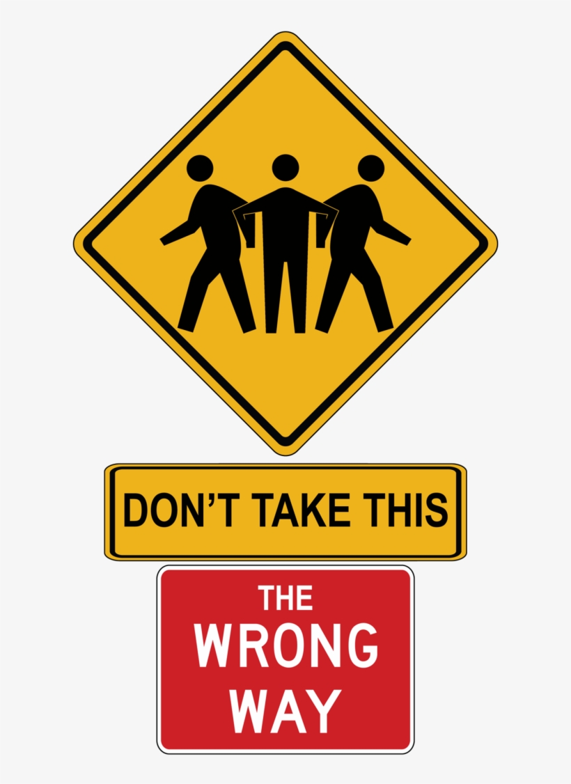 Wrong Way Sign, transparent png #2704851