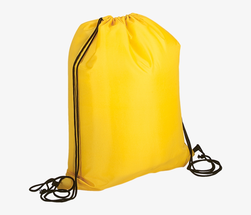 Lightweight Drawstring Bag - Yellow Drawstring Bag Png, transparent png #2705003