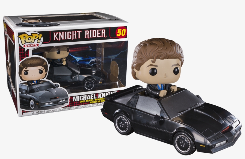 Knight Rider Michael Knight With Kitt Pop Rides Vinyl - Knight Rider Funko Pop, transparent png #2705200