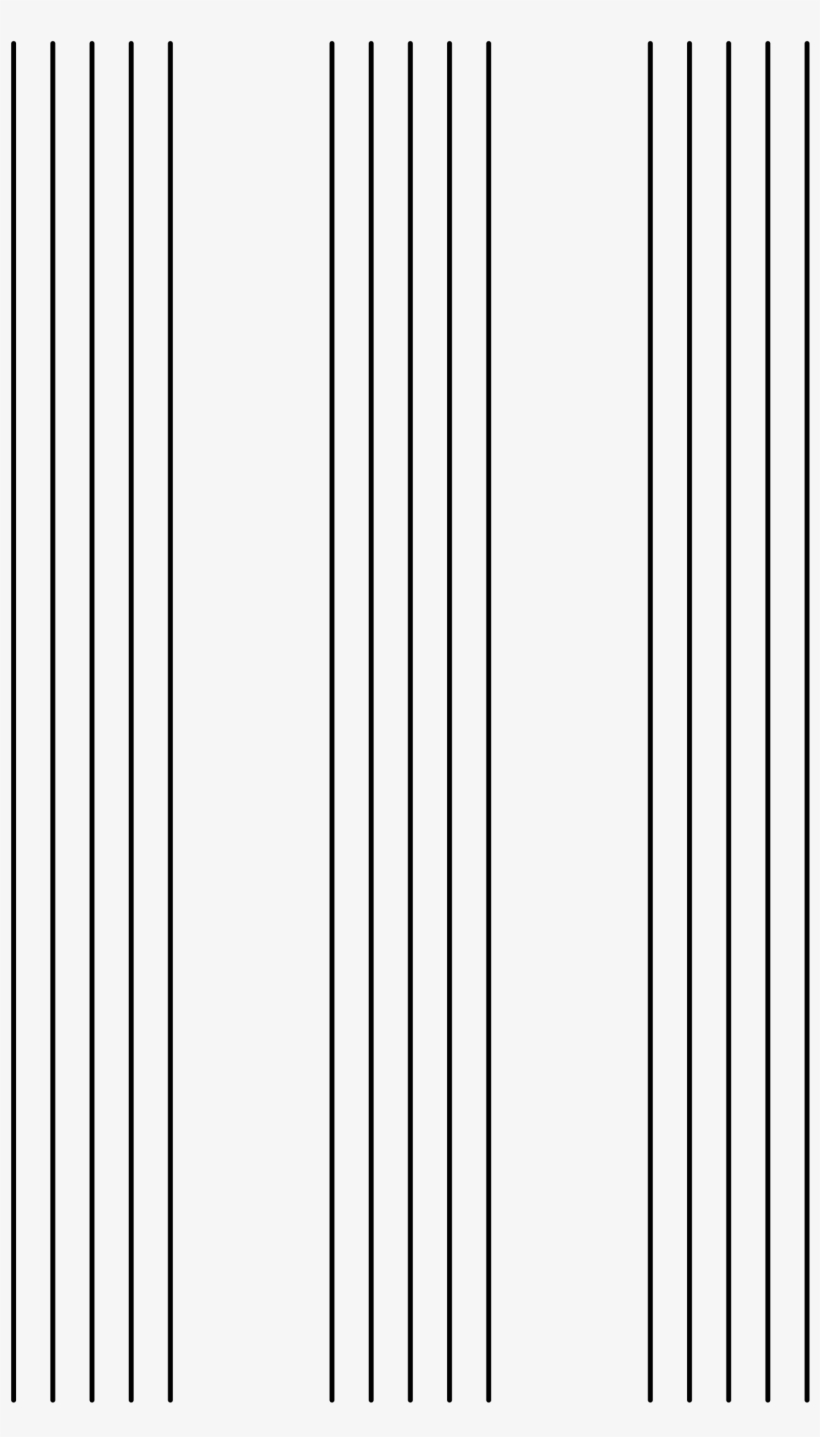 This Free Icons Png Design Of Empty Musical Sheet, transparent png #2705203