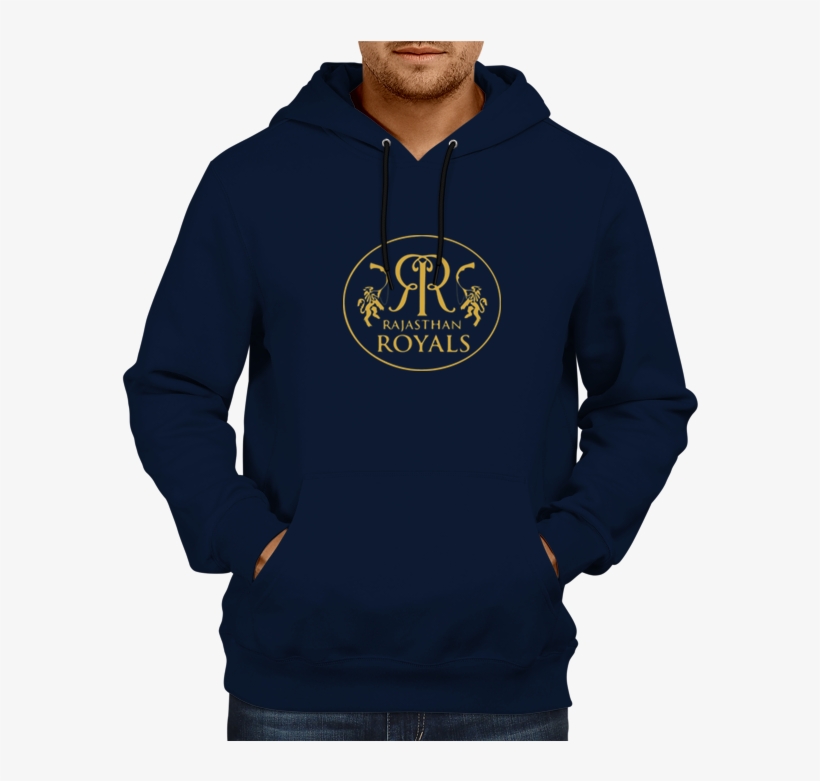 Ipl 07 N- Rajasthan Royals Hoodie Navy Blue - Virat Kohli Hoodie, transparent png #2705968