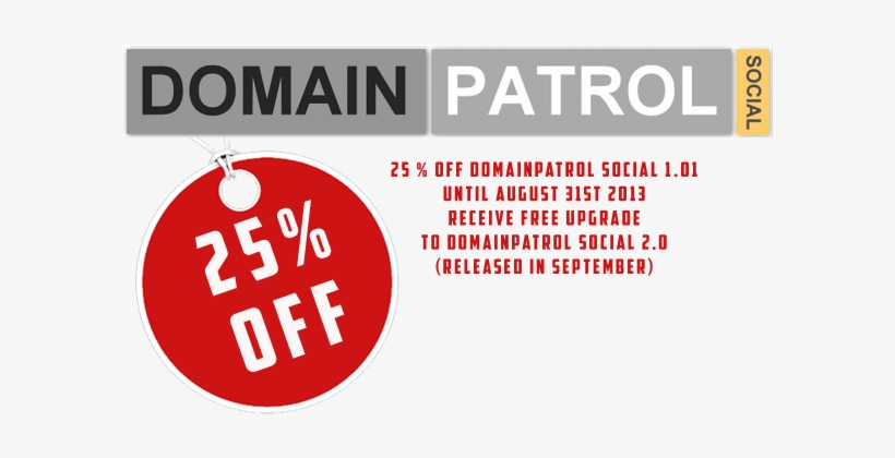 Domainpatrol Social Summer Offer - Sale Tag Png 0, transparent png #2706063