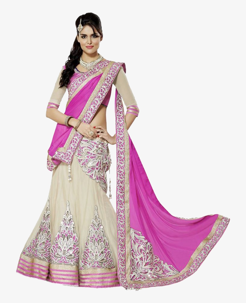 Bridal Anarkali Lehengas Png Images Transparent Background - Wear Saree In Lehenga Style, transparent png #2706169