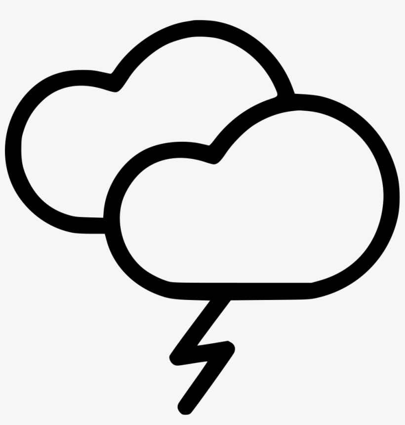 Cloud Thunder Lightning Weather Comments - Rain, transparent png #2706446