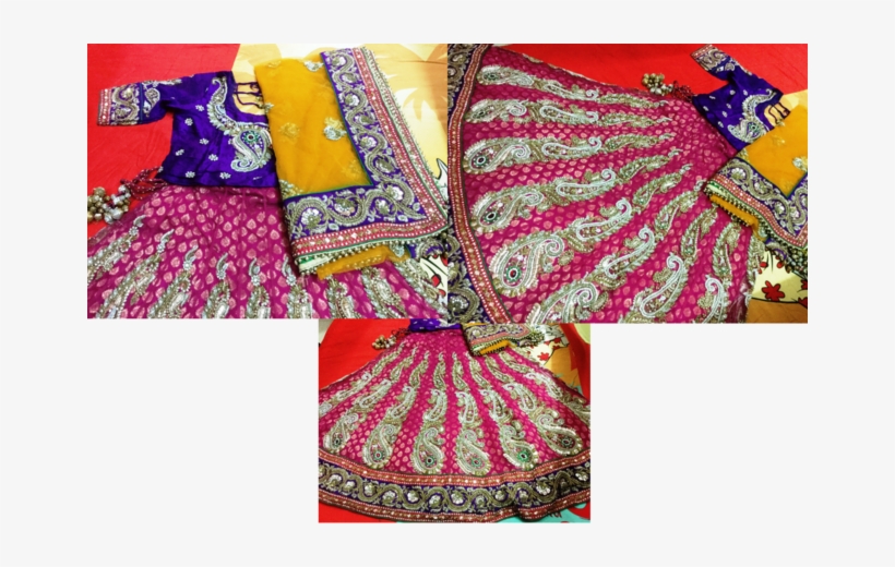 Bridal Silk Lehenga For Re-sale - Lehenga, transparent png #2706923