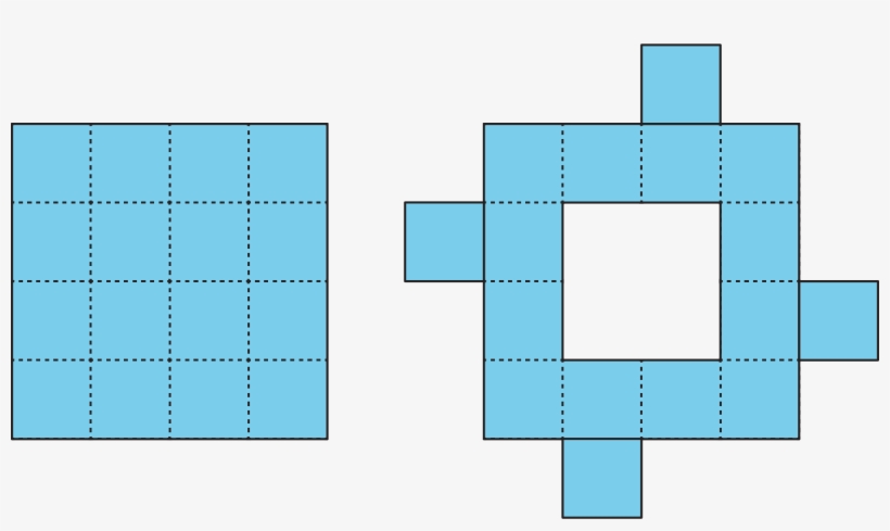 The First Is A Square Comprised Of 16 Small Squares - Rectangle, transparent png #2707177
