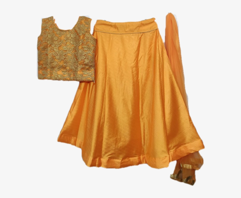 Sreca Girls Lehenga With Lace Work Choli - Choli, transparent png #2707275