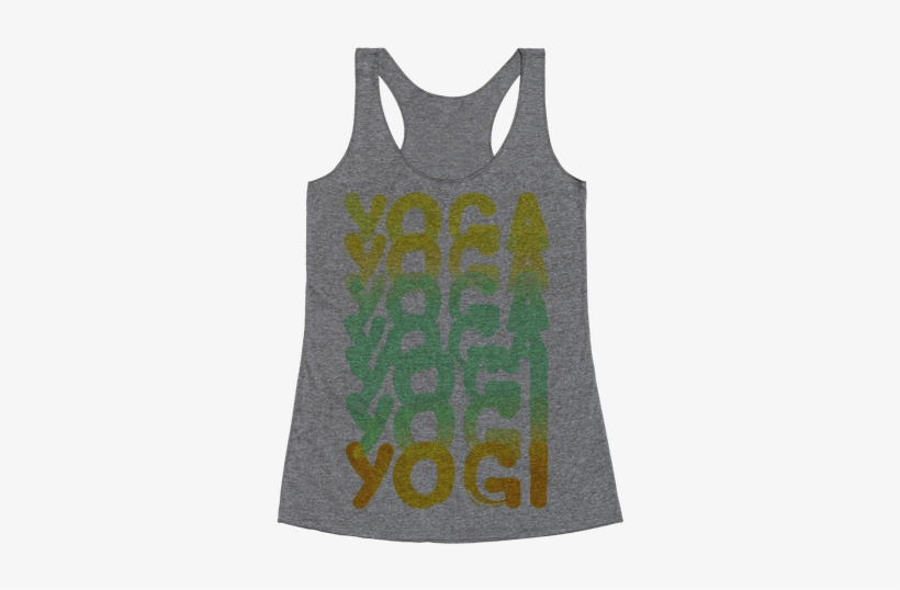 Yoga Into A Yogi Racerback Tank Top - I D Rather Be Sleeping Shirt, transparent png #2707555