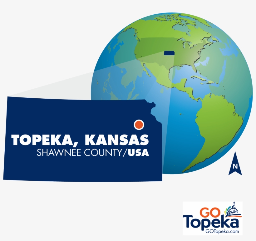 5 Gtep Globe-ks Map - Go Topeka, transparent png #2707732