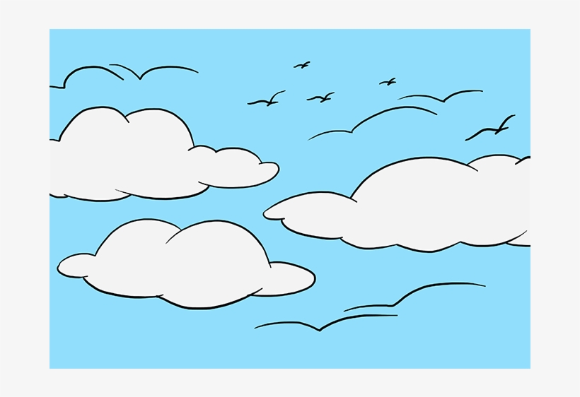 How To Draw Sky - Drawing, transparent png #2707887