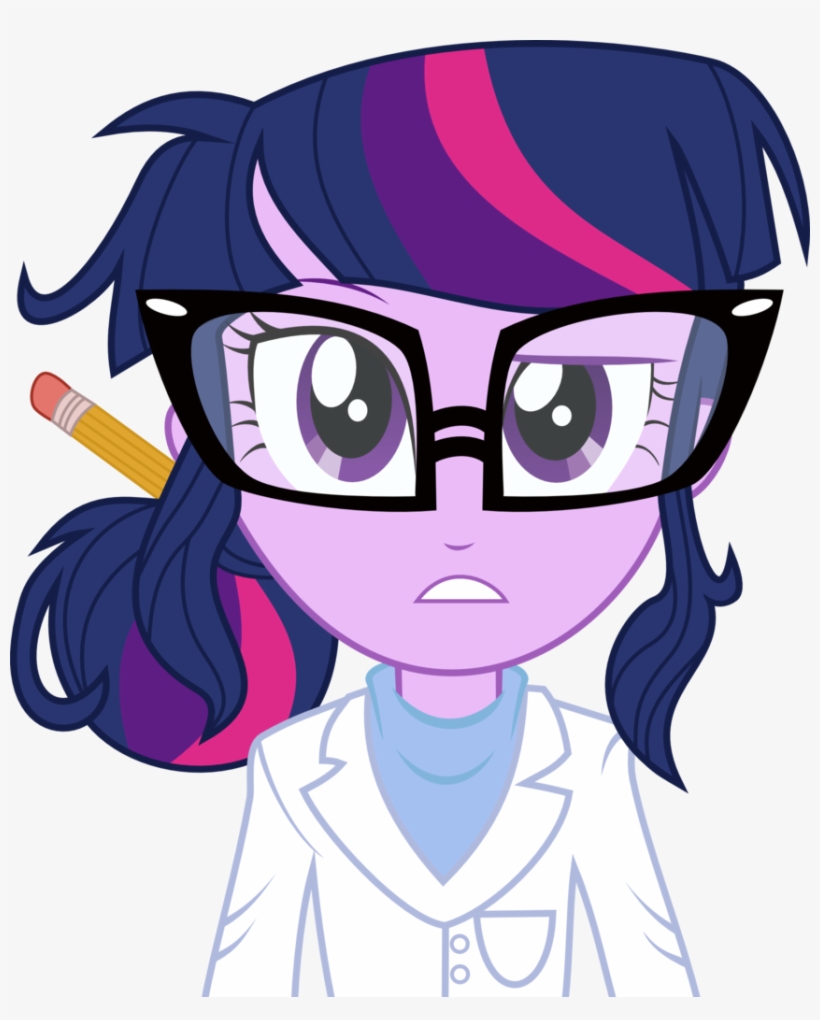 Mit Boy, Cute, Dork, Equestria Girls, Glasses, Pencil, - My Little Pony Twilight Human, transparent png #2708205