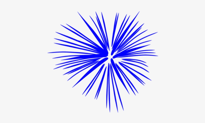 Clipart Fireworks Celebration - Red White And Blue Firework Png, transparent png #2708390