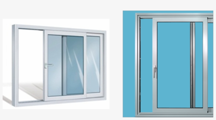 Pvc And Aluminium Parallel Sliding-tilting Doors - Aluminium Door Png, transparent png #2708648