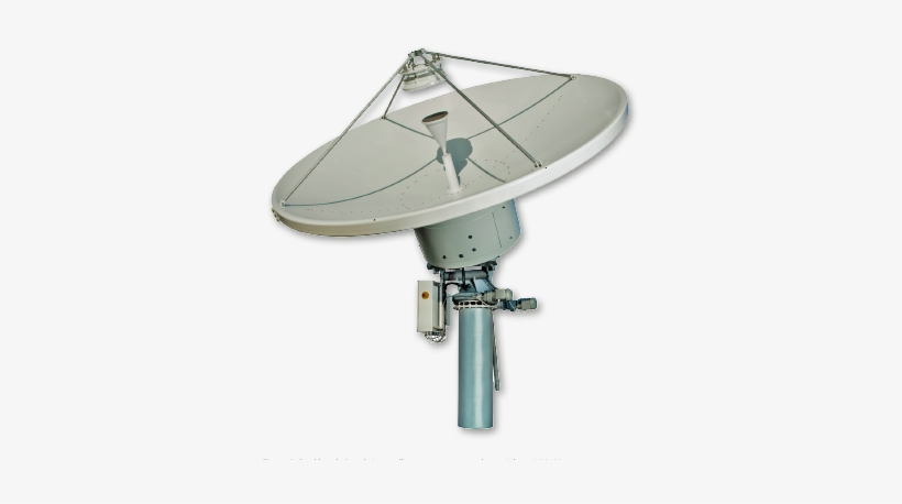Dual Band Satellite Antenna Mounted On A Hiltron Hmam - Television Antenna, transparent png #2709984