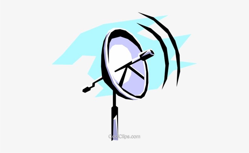 Dish Antenna Royalty Free Vector Clip Art Illustration, transparent png #2710025