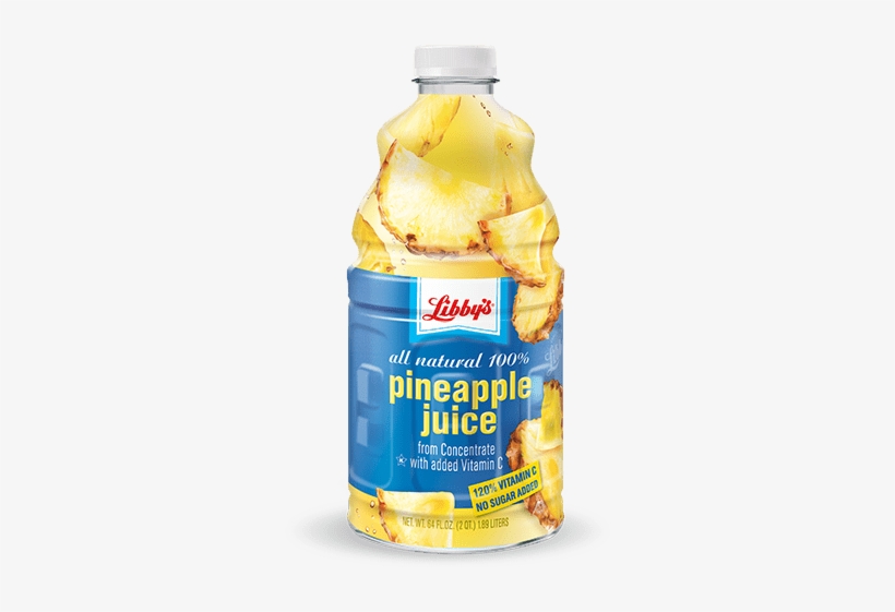 Pineapple - Libby's 100% Pineapple Juice - 64 Fl Oz Bottle, transparent png #2710663