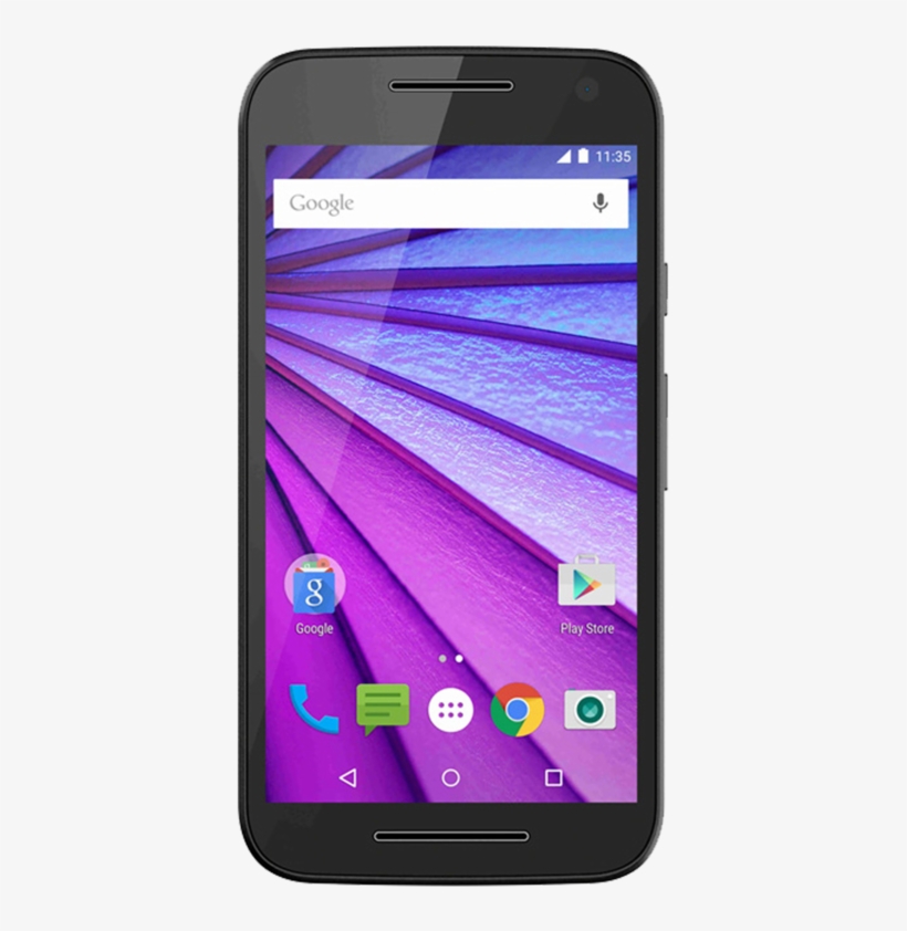 Moto G Is Currently Running On Android - Motorola Moto G (3rd Gen.) - White, transparent png #2711171