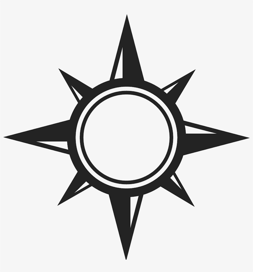 Round Compass Rubber Stamp - Black Sun Star Wars Logo, transparent png #2711288