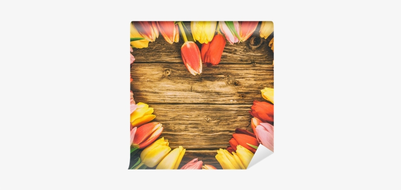 Personalized Tulip Flowers Wall Clock For Mom, transparent png #2711400