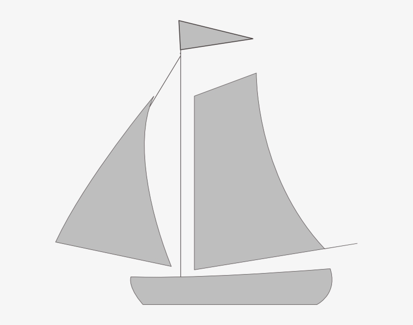 How To Set Use Gray Sail Boat Clipart, transparent png #2712989