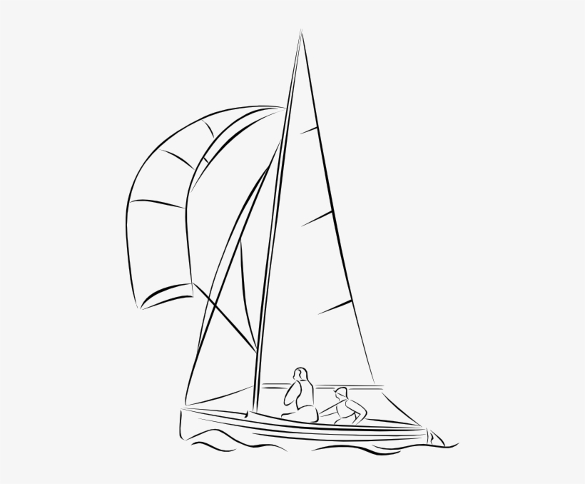 Sailing Black And White, transparent png #2713049