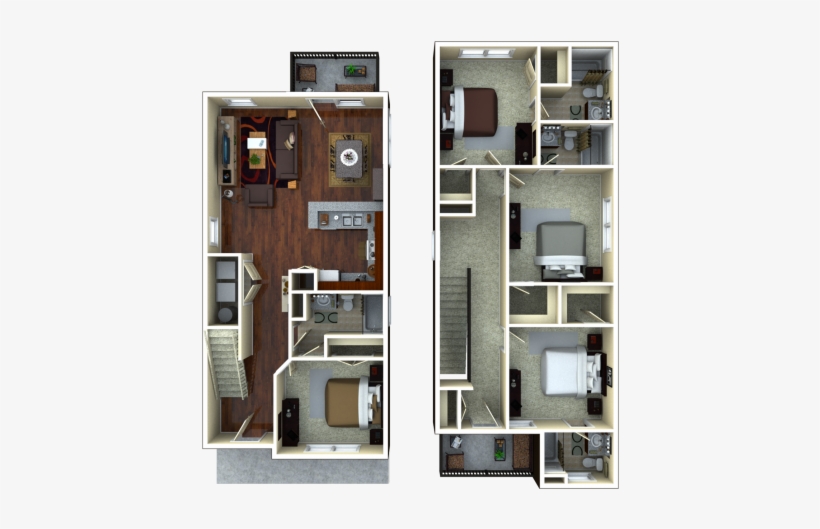 4 Bedroom Apartments Tucson - Retreat Apartments Bedrooms, transparent png #2713272
