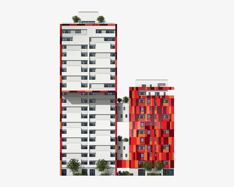 Red Apartments - The Red Apartments, transparent png #2713345