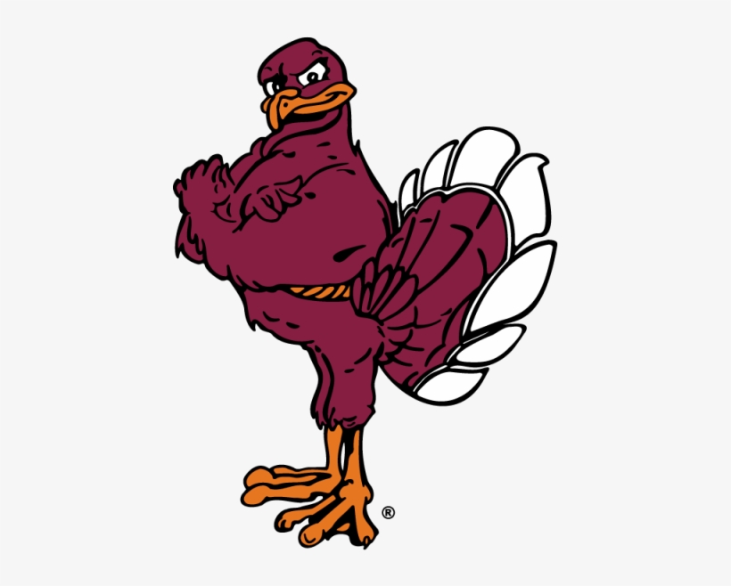 Hokiebird In Color With Registered Trademark Symbol - Hokie Bird, transparent png #2713506