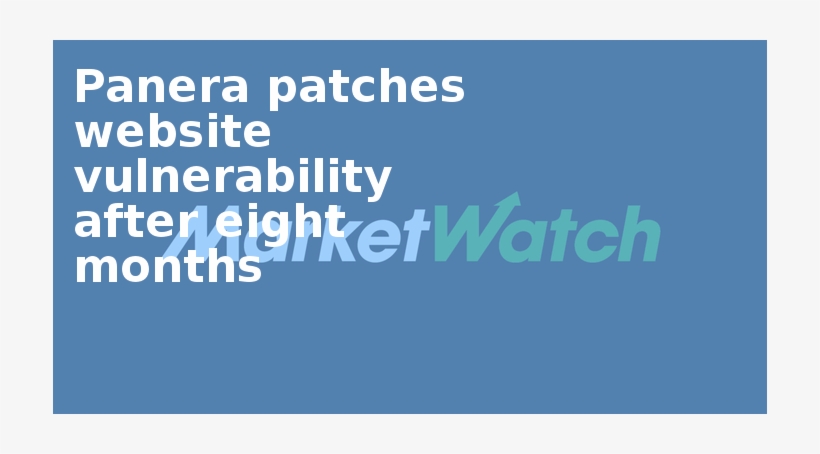 Panera Patches Website Vulnerability After Eight Months - Electric Blue, transparent png #2713635