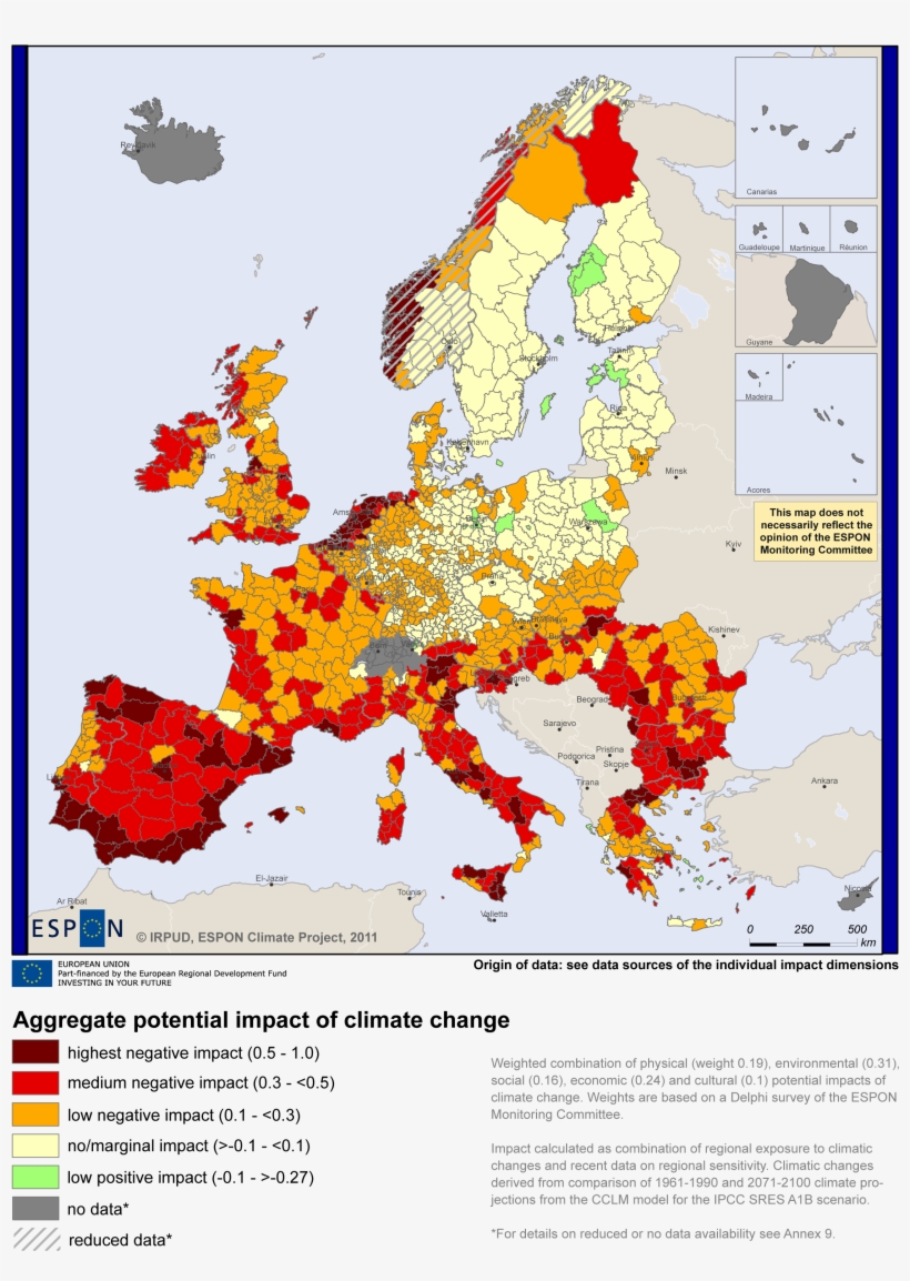 Aggregate Potential Impact On Climate Change - Eu And Western Balkans, transparent png #2713816