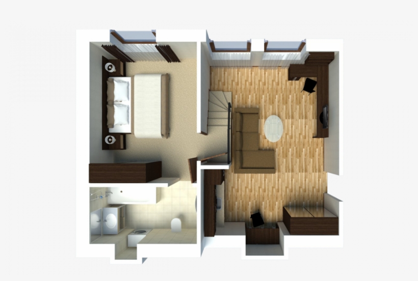 Standard Room Superior Room Business Apartment Business - Floor Plan, transparent png #2713856