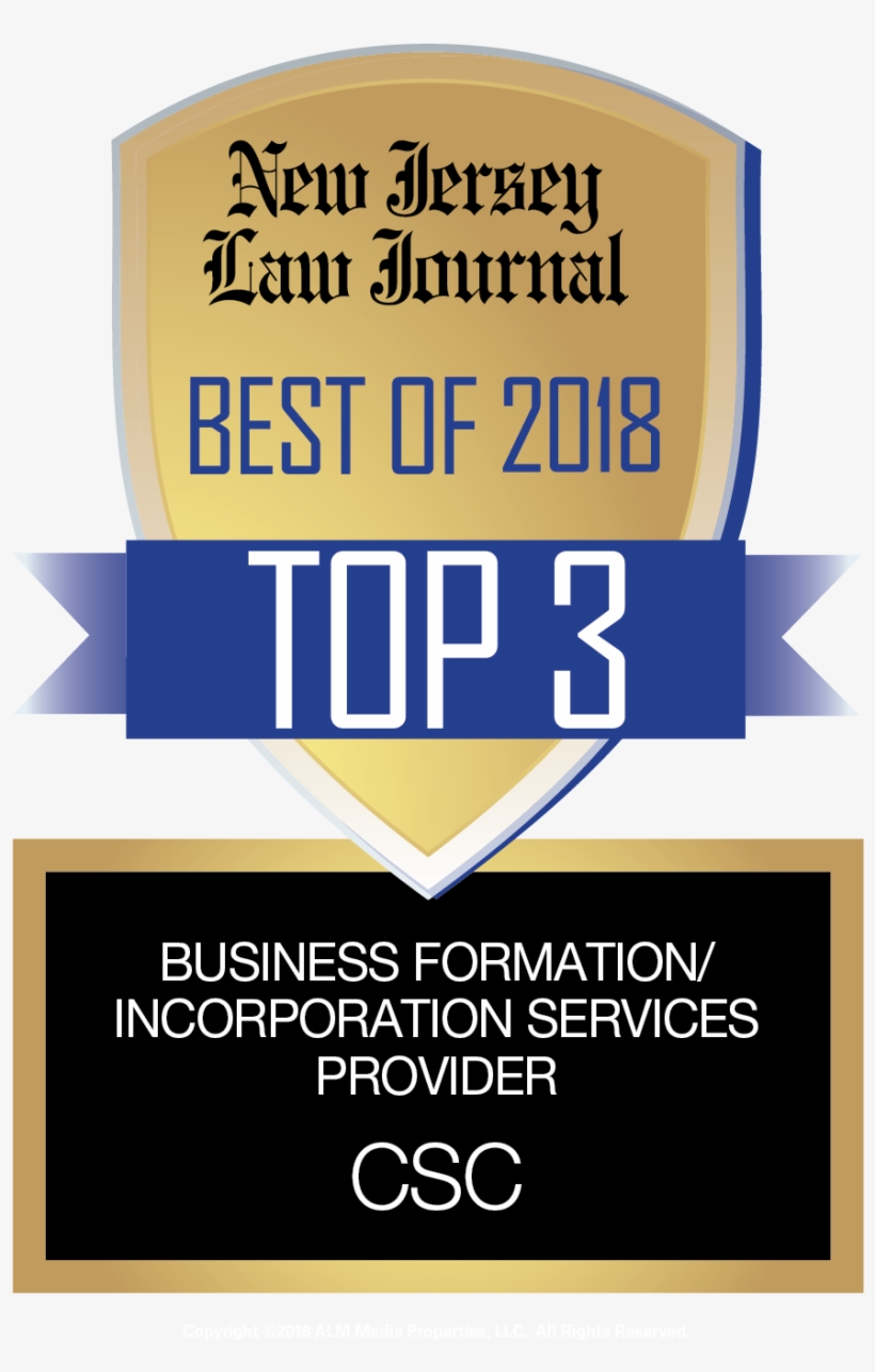 Csc Ranked In The Top Three For Best Business Formation/incorporation - Business, transparent png #2714644