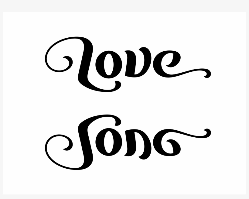 Ambigram Love Song By Basile Morin - Ambigram, transparent png #2715087