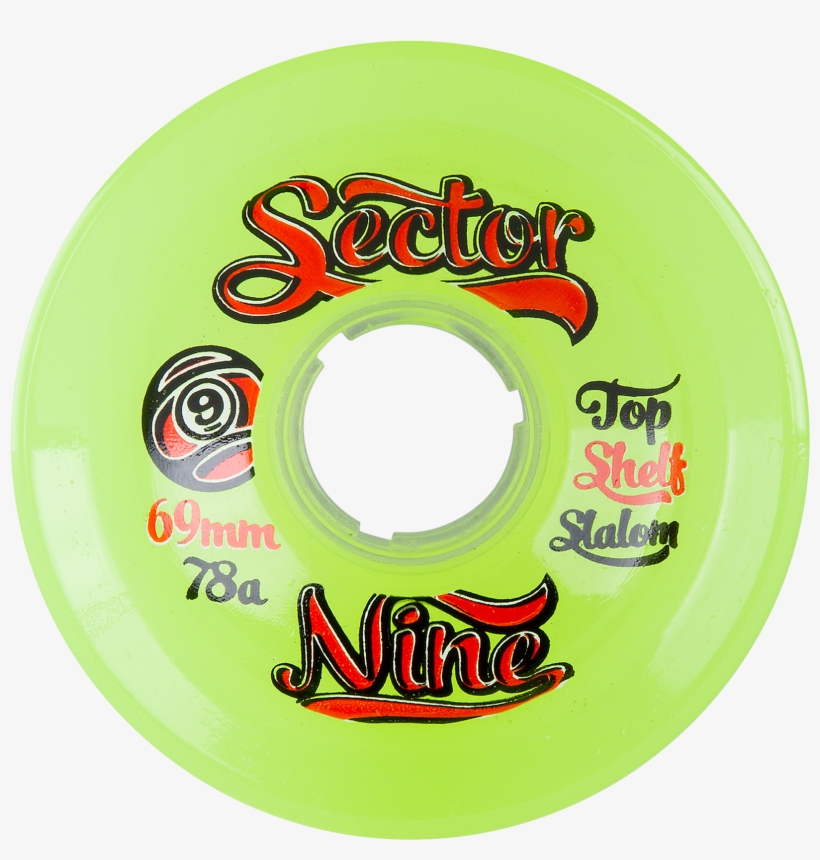 69mm 78a 9-ball Wheels - Sector 9 Top Self Nine Balls Skateboard Wheel Orange, transparent png #2715442