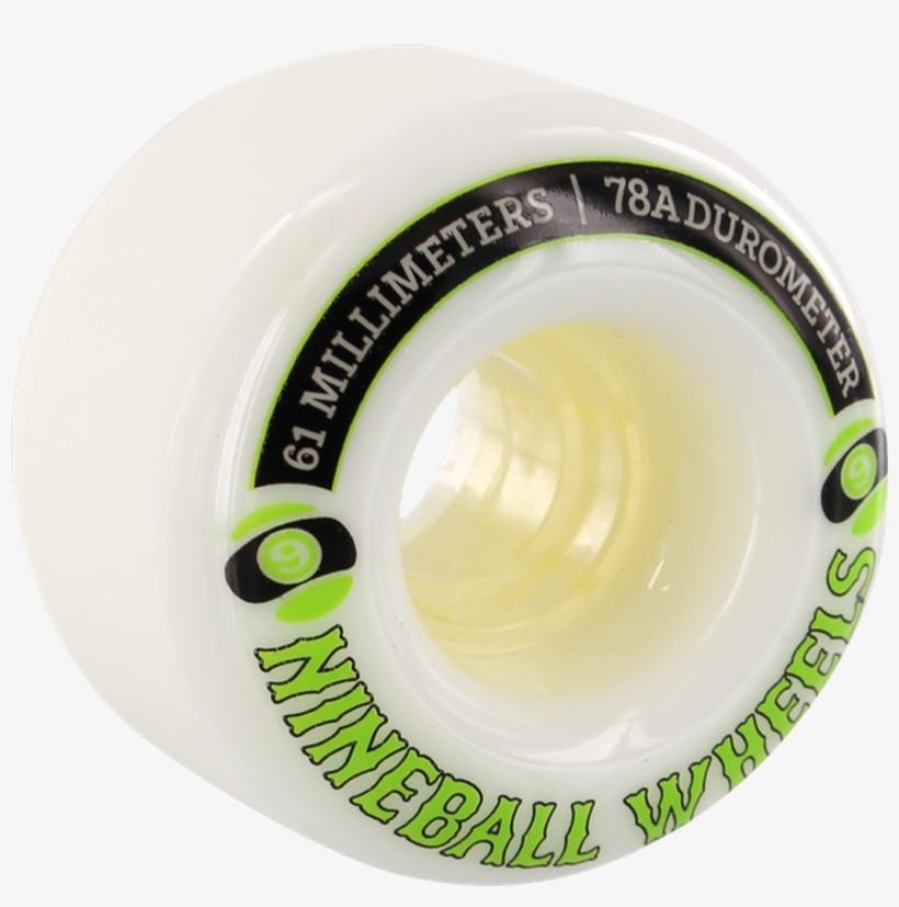 Sector 9 9 Ball 61mm 78a White - Sector 9 9 Ball White Skateboard Wheels - 61mm 78a, transparent png #2715785