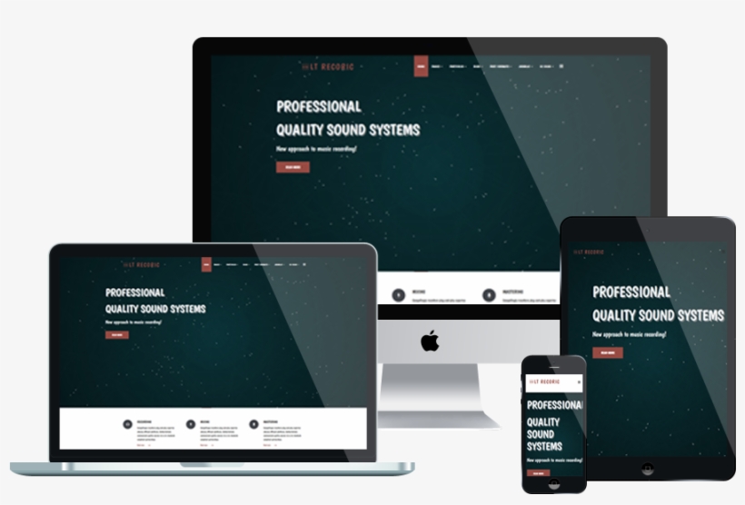Lt Recoric Premium Private Music Studio / Recording - Hotel & Booking Joomla Template, transparent png #2716752