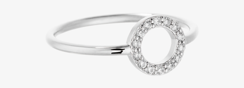 Circle Outline Crystal Ring Image - Engagement Ring, transparent png #2716795