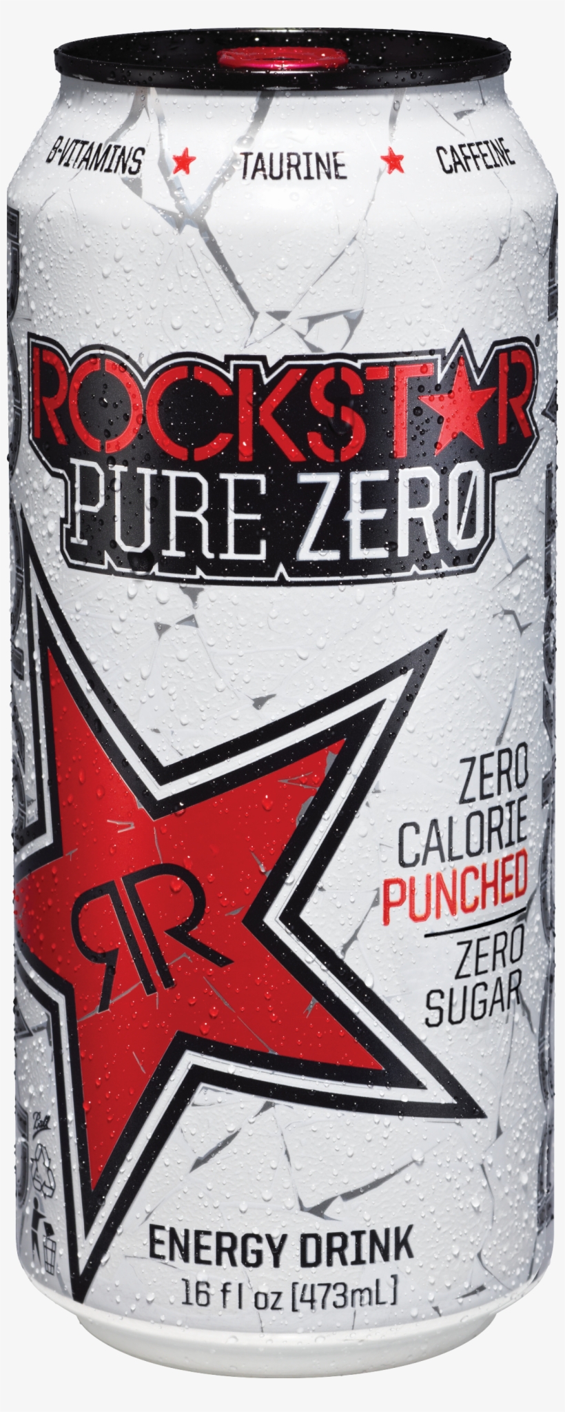 Rockstar Pure Zero Punched, transparent png #2717030