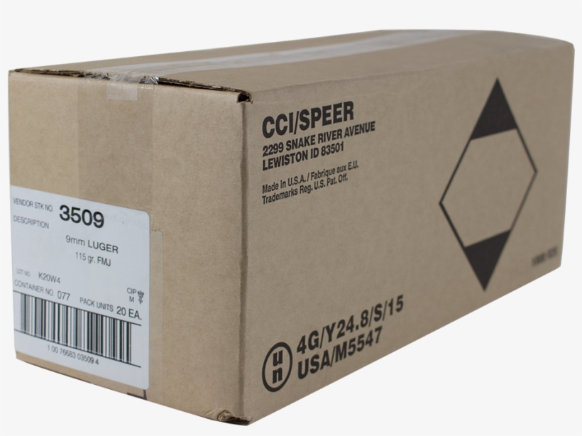 Cci Blazer Aluminum Case Handgun Ammunition 9mm 115gr - Cci 5202 Blazer Brass 380 95fmj 50-20 - Sh15825, transparent png #2717312