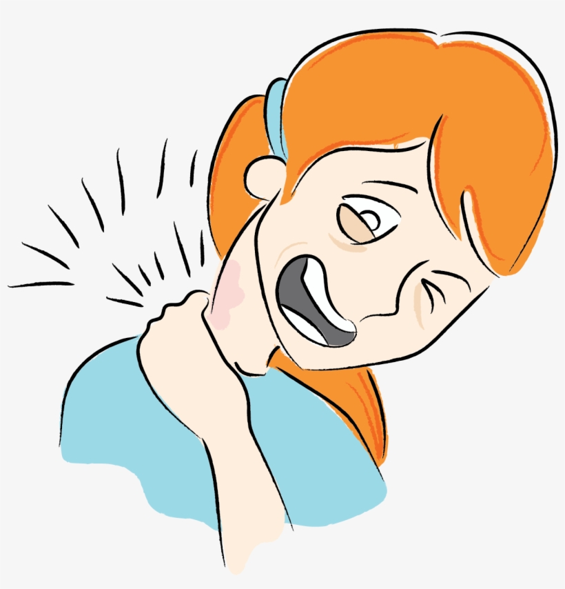 Illustrating This Pain In My Neck - Neck Pain Clip Art, transparent png #2717505