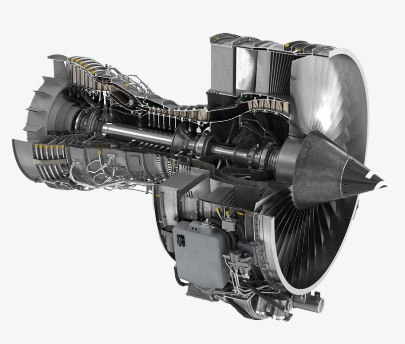 Jet Engine Turbine Cutaway - Jet Turbine Engine Cutaway, transparent png #2717558