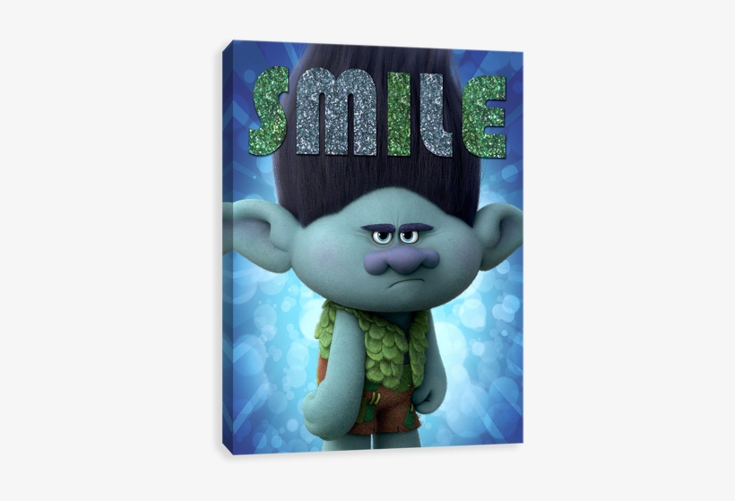 Smile - Branch From Trolls Cardboard Cutout / Standee / Standup, transparent png #2717956