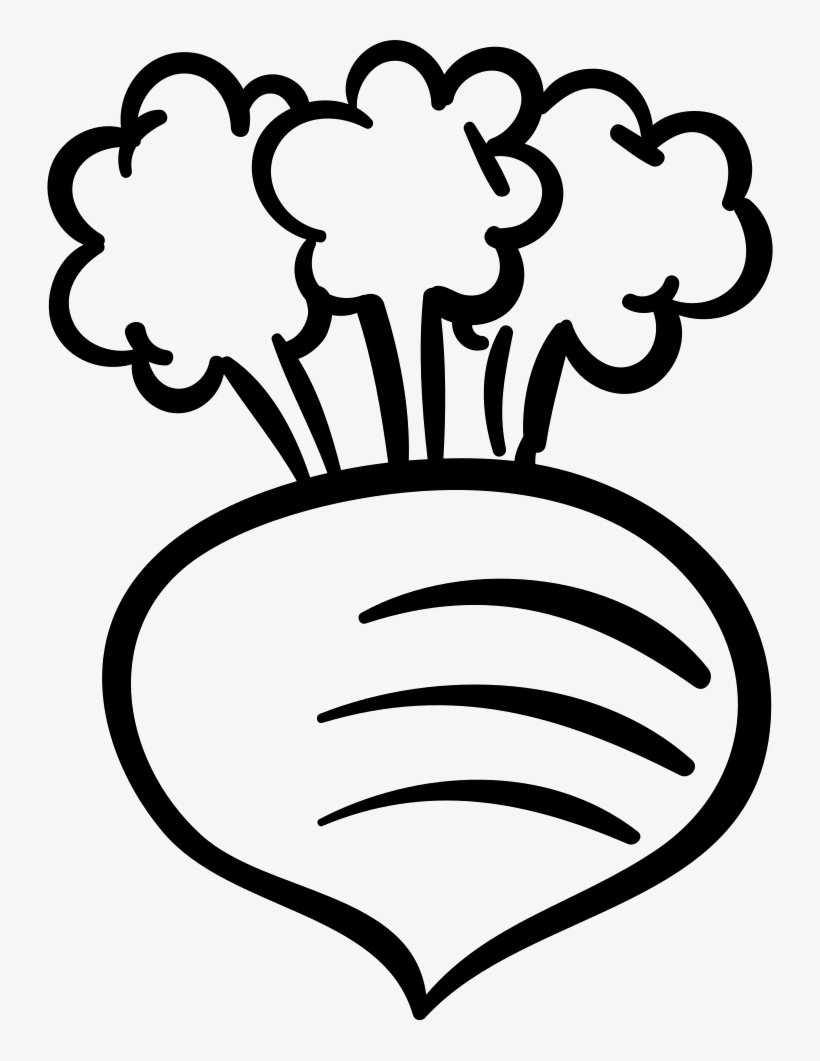 Gardening Radish Comments - Black And White Radish, transparent png #2718051