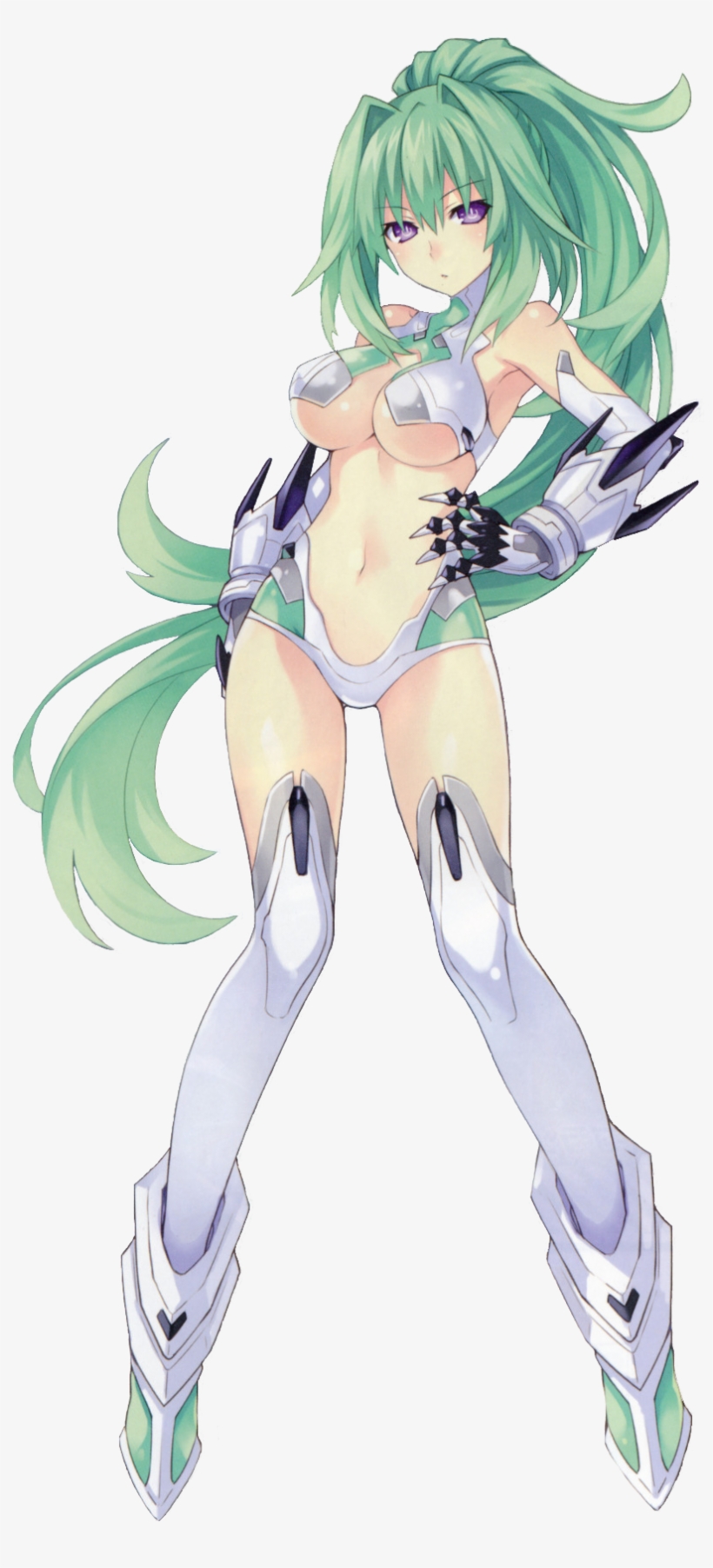 Hyperdimension / Megadimension Neptunia - Vert Green Heart Hyperdimension Neptunia, transparent png #2718442