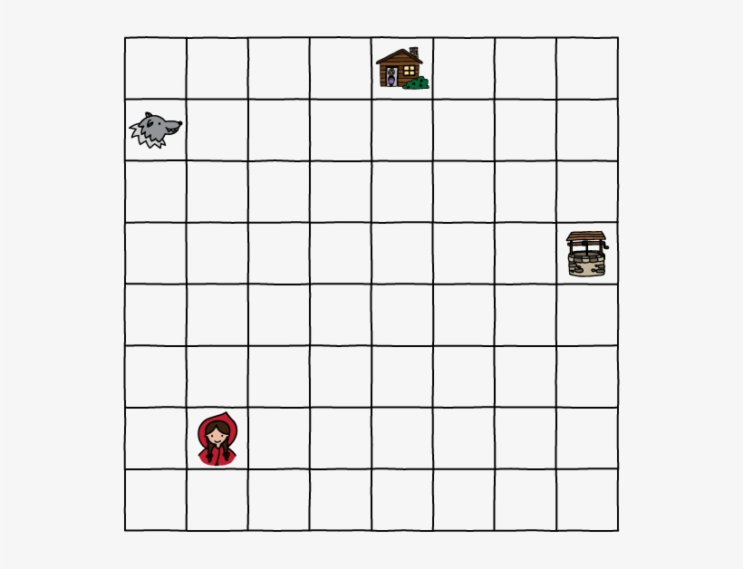 An 8 By 8 Grid With The Following Objects In Different - Wolf, transparent png #2718586