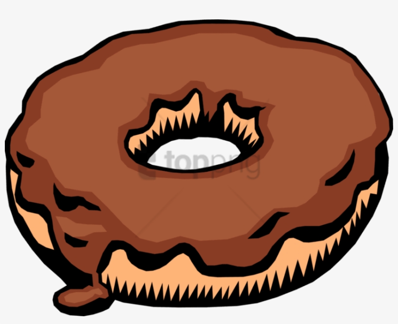 Doughnut Clipart Chocolate Donut - Donut, transparent png #2718685