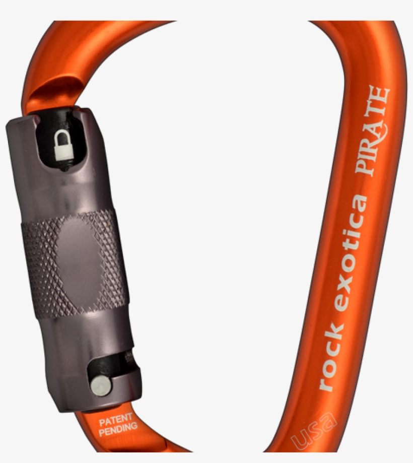 Rock Exotica Pirate Auto Locking Carabiner - Rock Exotica Pirate Auto-lock Carabiner, transparent png #2719060